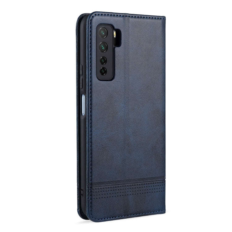 For Huawei Nova 7 SE AZNS Magnetic Calf Texture Horizontal Flip Leather Case with Card Slots & Ho...