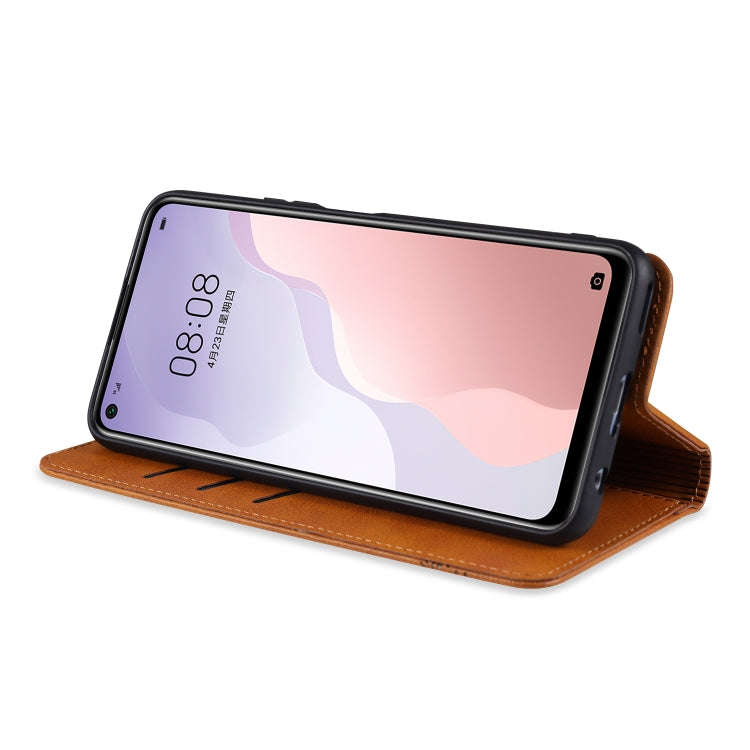 For Huawei Nova 7 SE AZNS Magnetic Calf Texture Horizontal Flip Leather Case with Card Slots & Ho...