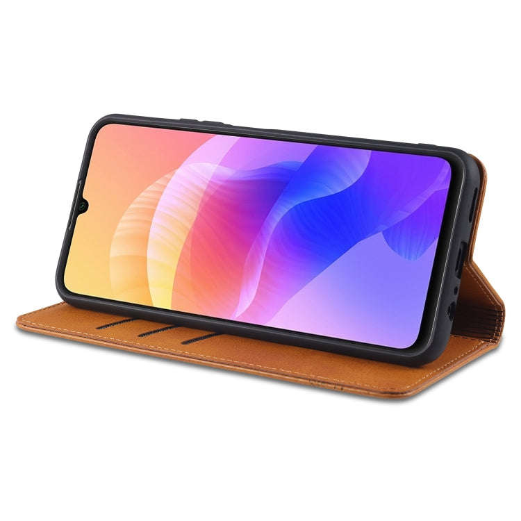 For Huawei Enjoy 20 AZNS Magnetic Calf Texture Horizontal Flip Leather Case with Card Slots & Hol...