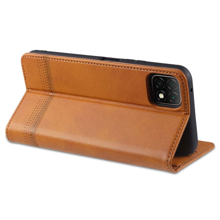 For Huawei Enjoy 20 AZNS Magnetic Calf Texture Horizontal Flip Leather Case with Card Slots & Hol...