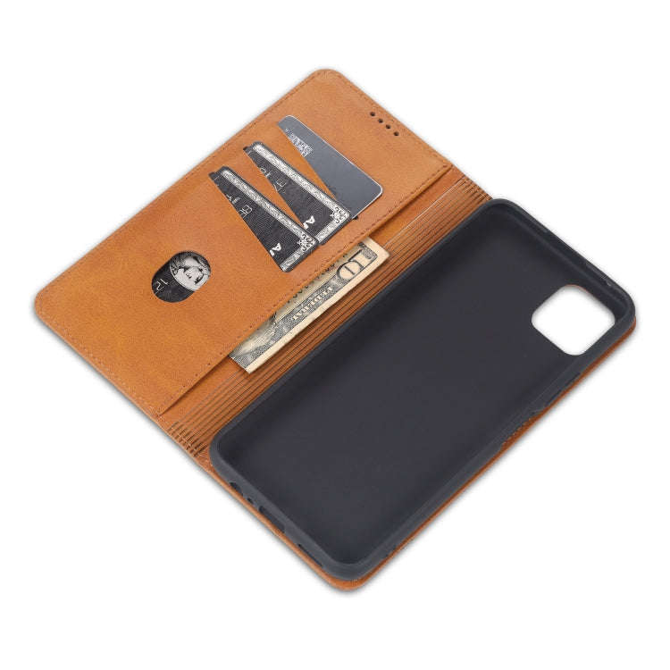 For Huawei Enjoy 20 AZNS Magnetic Calf Texture Horizontal Flip Leather Case with Card Slots & Hol...