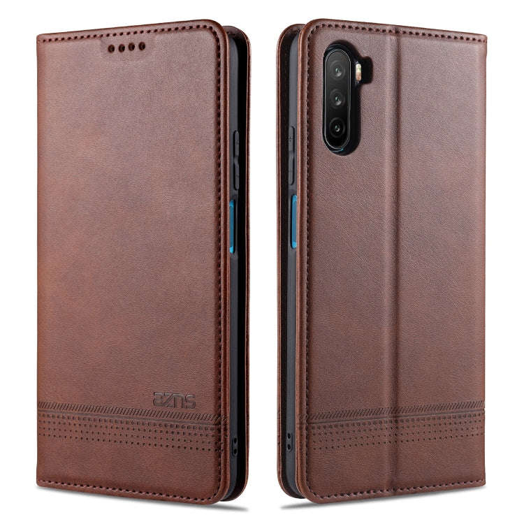 For Huawei Maimang 9 AZNS Magnetic Calf Texture Horizontal Flip Leather Case with Card Slots & Ho...
