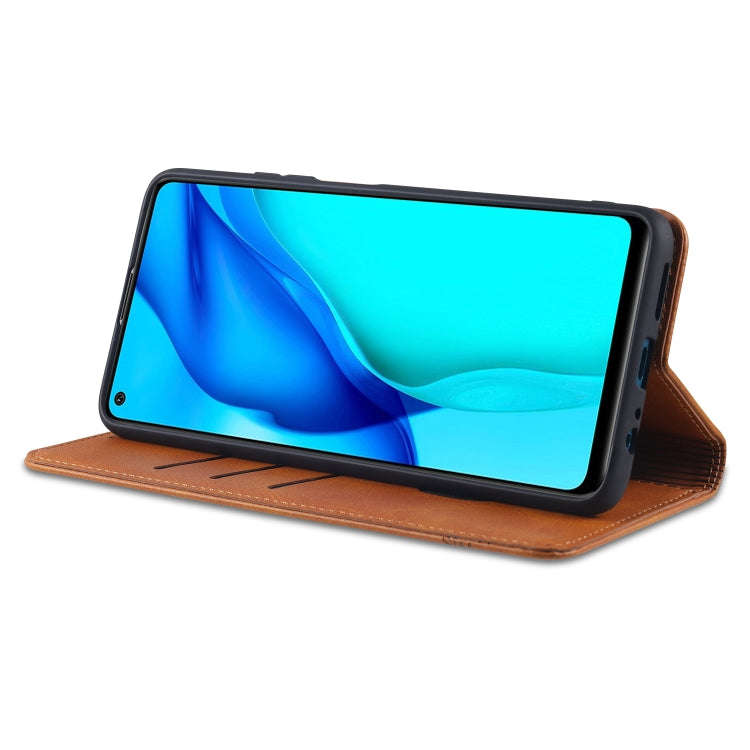 For Huawei Maimang 9 AZNS Magnetic Calf Texture Horizontal Flip Leather Case with Card Slots & Ho...