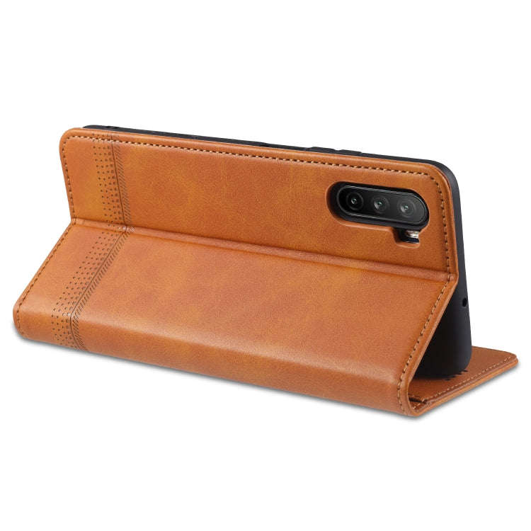 For Huawei Maimang 9 AZNS Magnetic Calf Texture Horizontal Flip Leather Case with Card Slots & Ho...