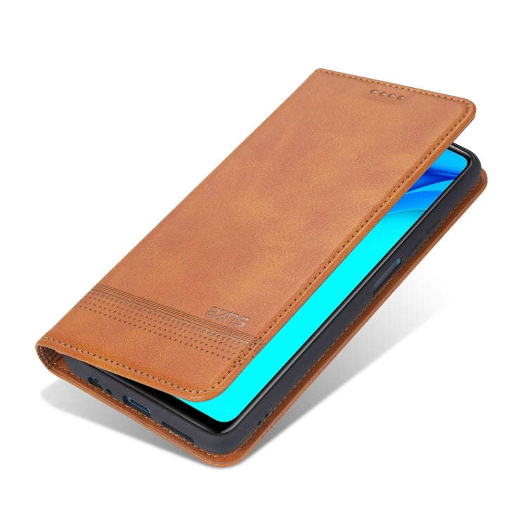 For Huawei Maimang 9 AZNS Magnetic Calf Texture Horizontal Flip Leather Case with Card Slots & Ho...