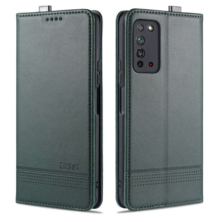 For Huawei Honor X10 AZNS Magnetic Calf Texture Horizontal Flip Leather Case with Card Slots & Ho...