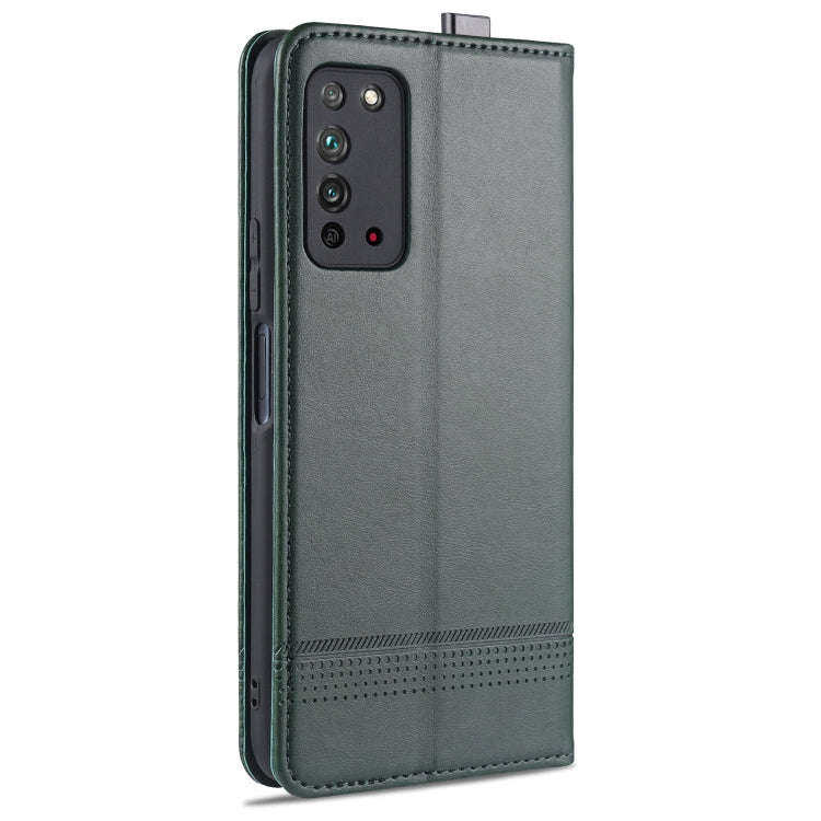 For Huawei Honor X10 AZNS Magnetic Calf Texture Horizontal Flip Leather Case with Card Slots & Ho...