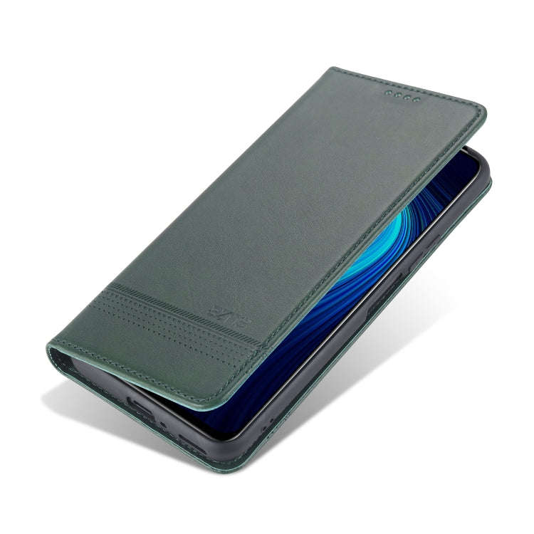 For Huawei Honor X10 AZNS Magnetic Calf Texture Horizontal Flip Leather Case with Card Slots & Ho...