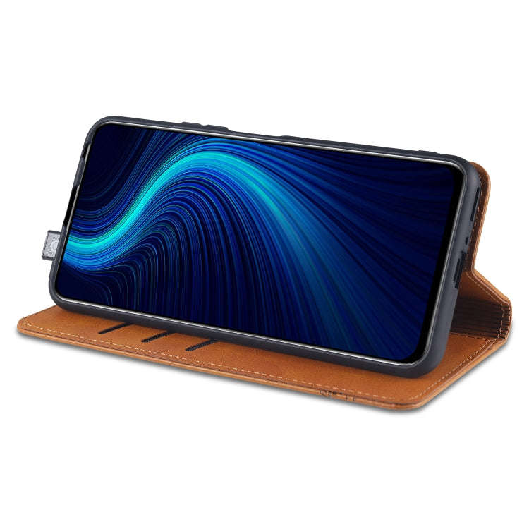 For Huawei Honor X10 AZNS Magnetic Calf Texture Horizontal Flip Leather Case with Card Slots & Ho...