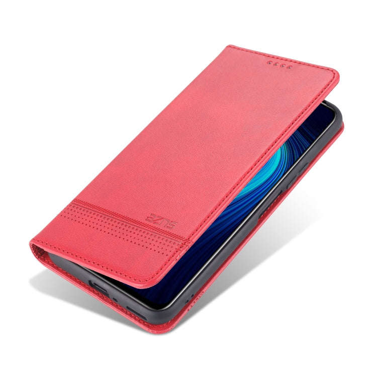 For Huawei Honor X10 AZNS Magnetic Calf Texture Horizontal Flip Leather Case with Card Slots & Ho...
