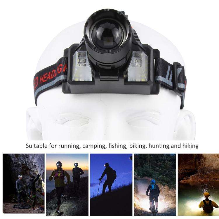 A860B Outdoor Work White Laser Wick Super Bright Sensor Headlamp(Black)