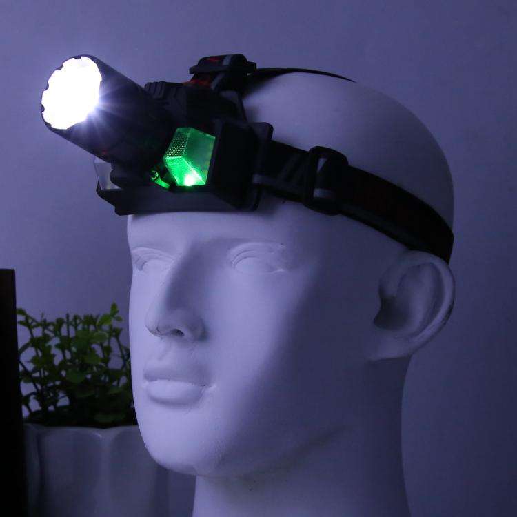A860B Outdoor Work White Laser Wick Super Bright Sensor Headlamp(Black)
