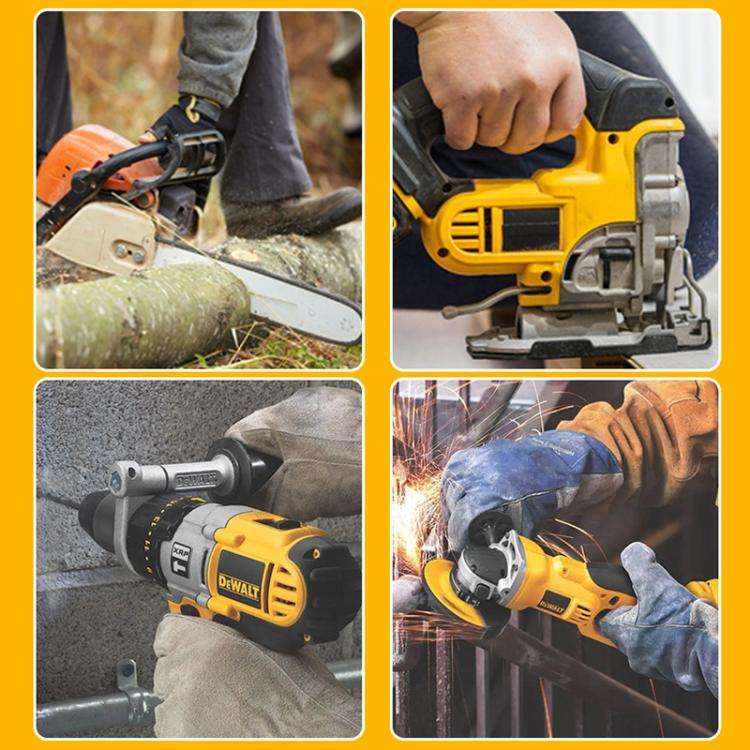 DCA1820 Battery Adapter Converter With USB-A Port for DeWALT Electric Saw Tools(Yellow Black)