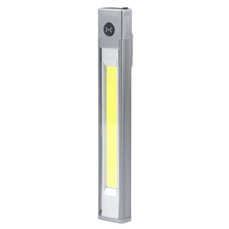 DXC-512 Multifunctional Pen Lamp Work Flashlight with Red Laser Light(Silver)