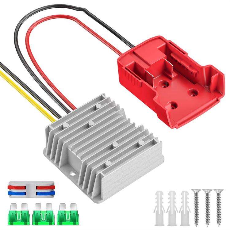 For Milwaukee 18V Lithium Battery Adapter Converter Battery Dock DIY Adapter, Specifications:12V ...