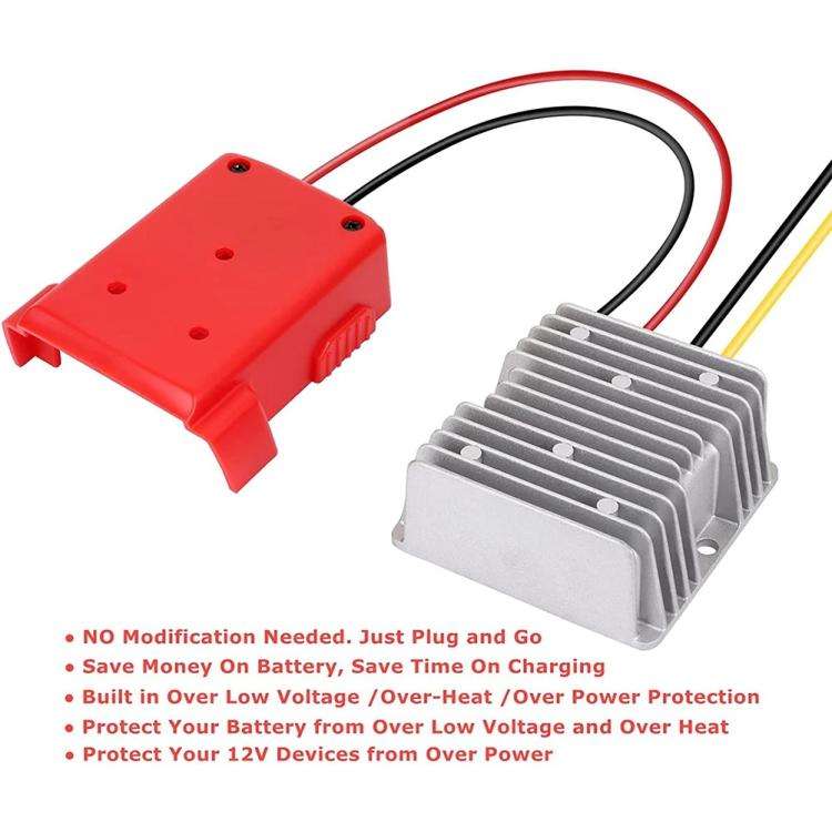 For Milwaukee 18V Lithium Battery Adapter Converter Battery Dock DIY Adapter, Specifications:12V ...
