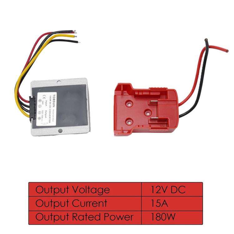 For Milwaukee 18V Lithium Battery Adapter Converter Battery Dock DIY Adapter, Specifications:12V ...