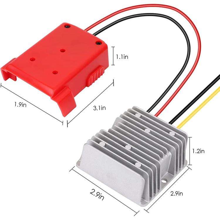 For Milwaukee 18V Lithium Battery Adapter Converter Battery Dock DIY Adapter, Specifications:12V ...