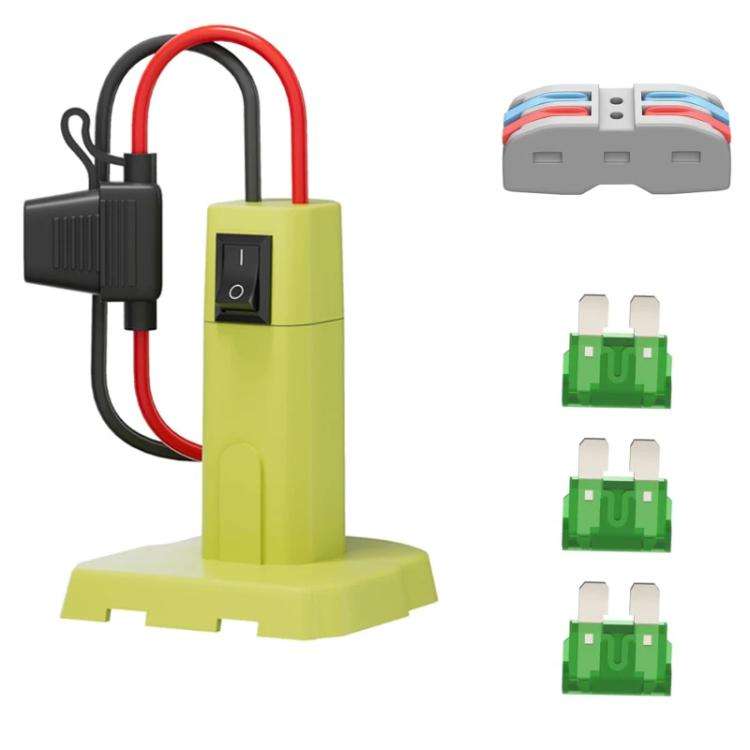 Power Wheel Battery DIY Adapter for RYOBI 18V Battery 12 AWG Wire Converter Kit, with Switch and ...
