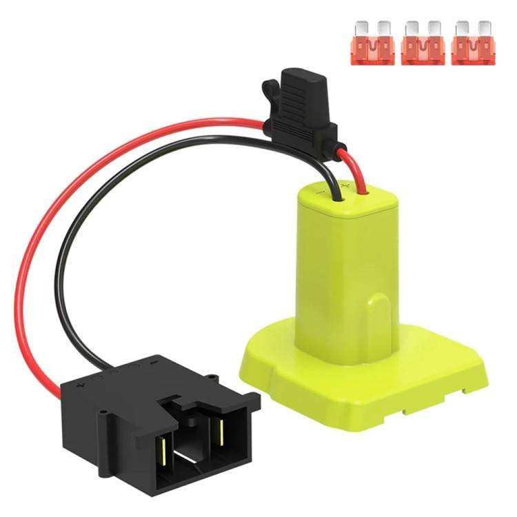For RYOBI 18V Lithium Battery Adapter Converter with UPS Harness Connector(Black)