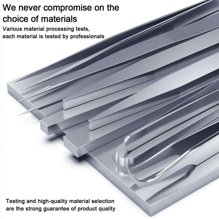 MEGA-IEDA High Hard Non-magnetic Stainless Steel Repair Tweezers, Model:Curved Tip