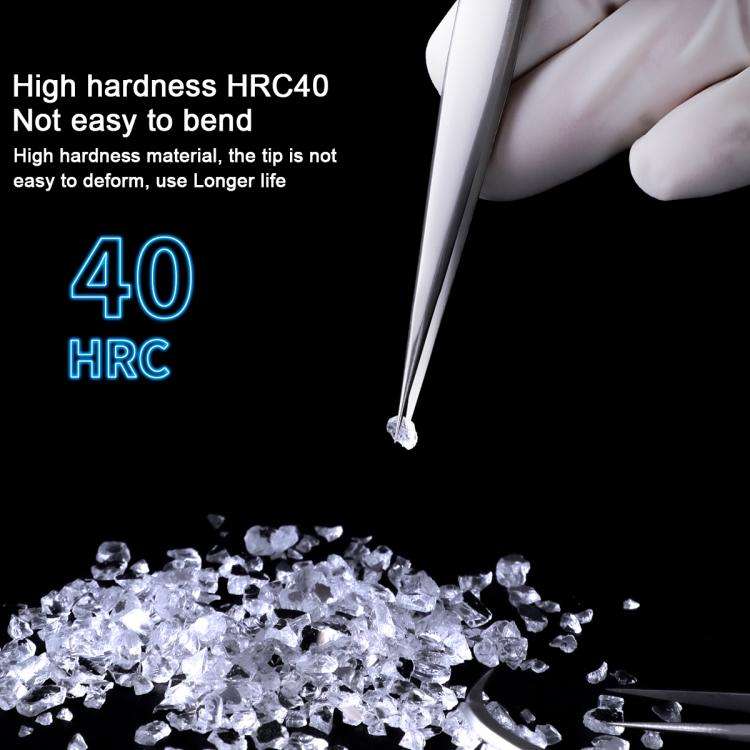 MEGA-IEDA High Hard Non-magnetic Stainless Steel Repair Tweezers, Model:Short Tip