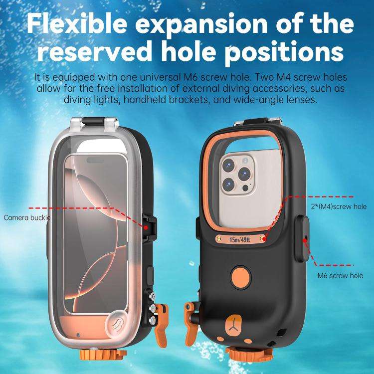 RedPepper Diving Case 15m Waterproof Protective Case for iPhone / Samsung / vivo / Huawei / Xiaom...