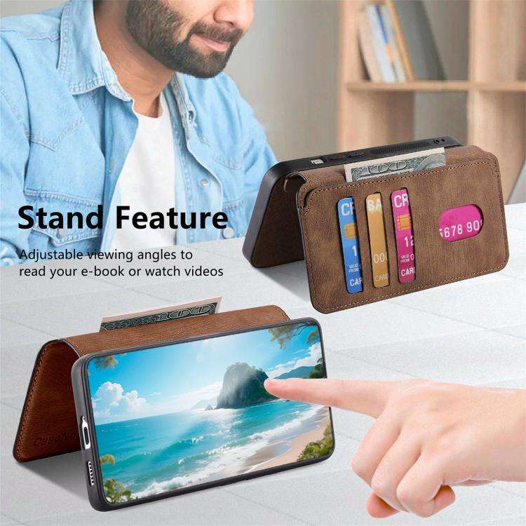 For Nothing CMF Phone 3a CaseNeo MagSafe RFID Anti-theft Retro Leather Phone Case(Brown)