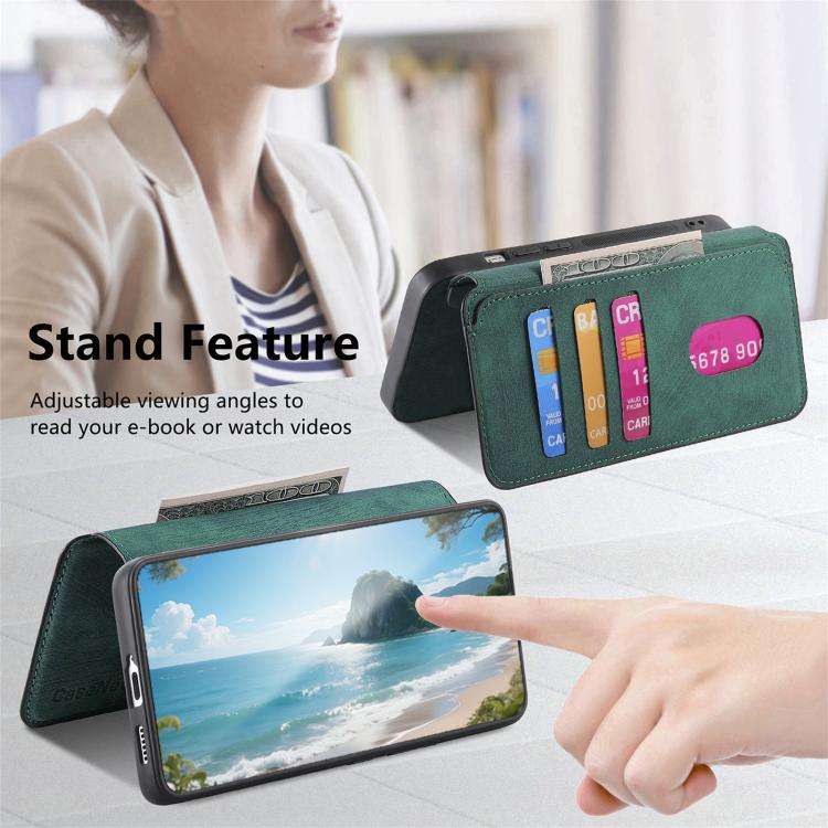 For Nothing CMF Phone 3a CaseNeo MagSafe RFID Anti-theft Retro Leather Phone Case(Green)