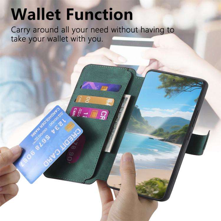 For Nothing CMF Phone 3a CaseNeo MagSafe RFID Anti-theft Retro Leather Phone Case(Green)