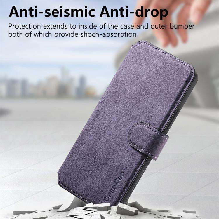 For Nothing CMF Phone 3a CaseNeo MagSafe RFID Anti-theft Retro Leather Phone Case(Purple)