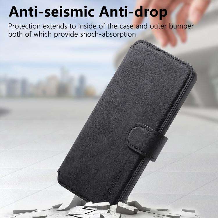 For Nothing CMF Phone 3a Pro CaseNeo MagSafe RFID Anti-theft Retro Leather Phone Case(Black)
