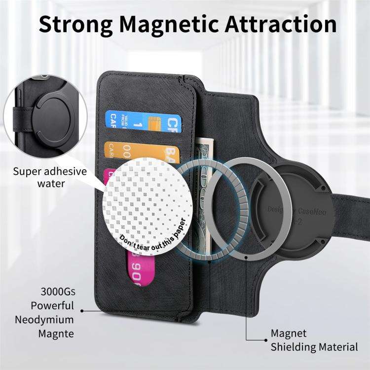 For Nothing CMF Phone 3a Pro CaseNeo MagSafe RFID Anti-theft Retro Leather Phone Case(Black)