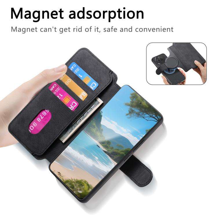 For Nothing CMF Phone 3a Pro CaseNeo MagSafe RFID Anti-theft Retro Leather Phone Case(Black)