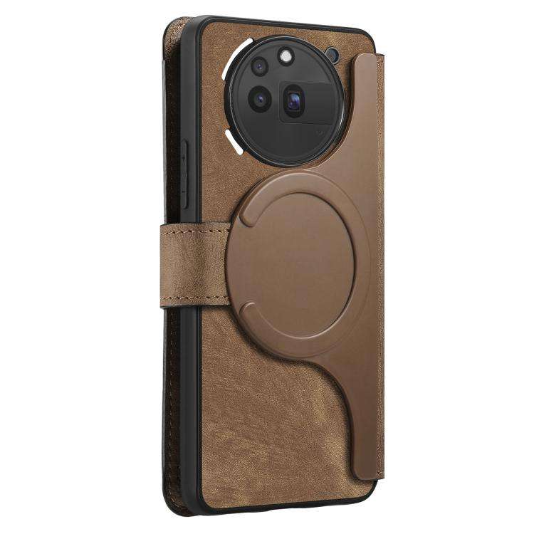 For Nothing CMF Phone 3a Pro CaseNeo MagSafe RFID Anti-theft Retro Leather Phone Case(Brown)