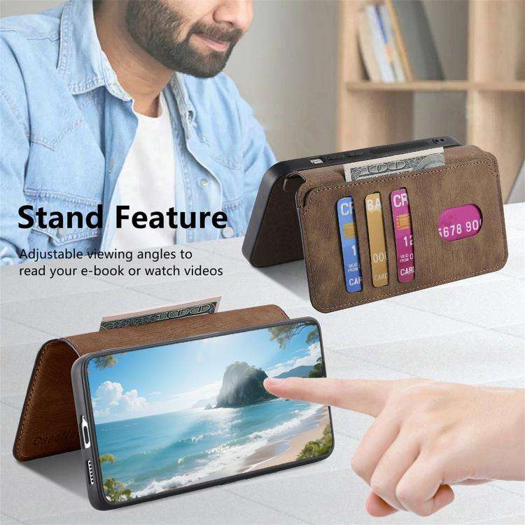 For Nothing CMF Phone 3a Pro CaseNeo MagSafe RFID Anti-theft Retro Leather Phone Case(Brown)