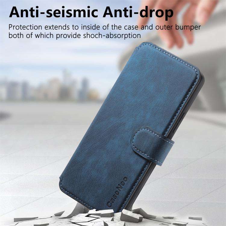 For Nothing CMF Phone 3a Pro CaseNeo MagSafe RFID Anti-theft Retro Leather Phone Case(Blue)