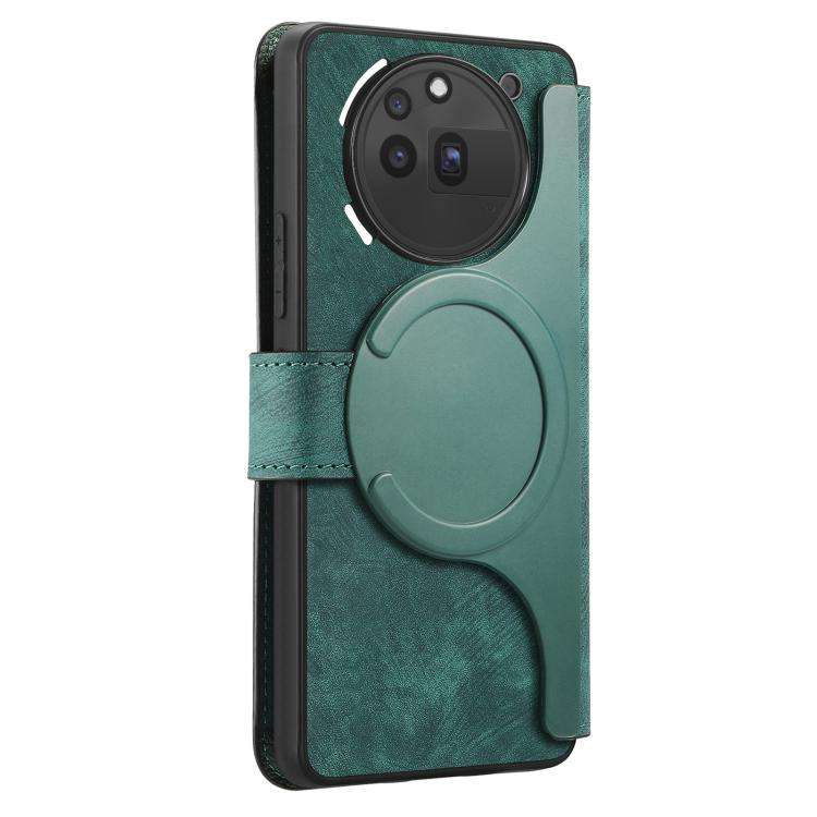For Nothing CMF Phone 3a Pro CaseNeo MagSafe RFID Anti-theft Retro Leather Phone Case(Green)