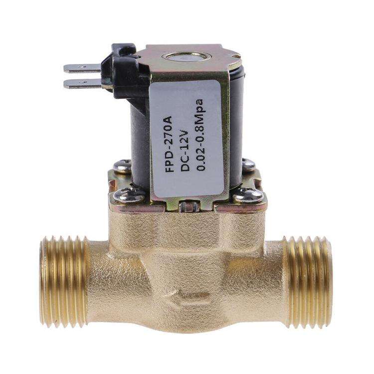 DC 12V Copper Four-point Solenoid Valve, Pressurized Water Inlet Valve, Solar Water Heater Valve