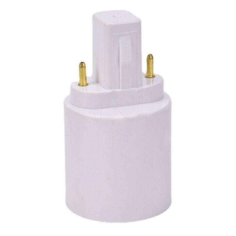 G23 to E27 E26 LED Halogen Light Bulb Lamp Base Socket Adapter Converter(White)