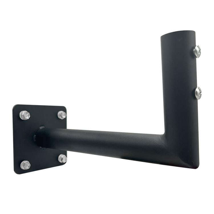 Eaves Weather Vane L-shaped Bracket Outdoor TV Antenna Mounting Stand(Black)