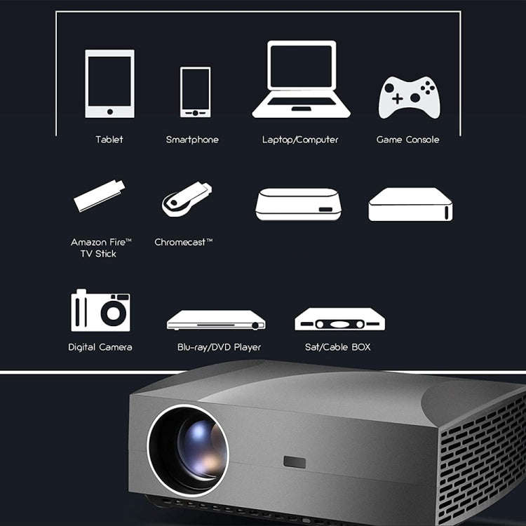 VIVIBRIGHT F30UP 1920x1080 4200 Lumens Portable Home Theater Wireless Smart Projector, Android Ve...