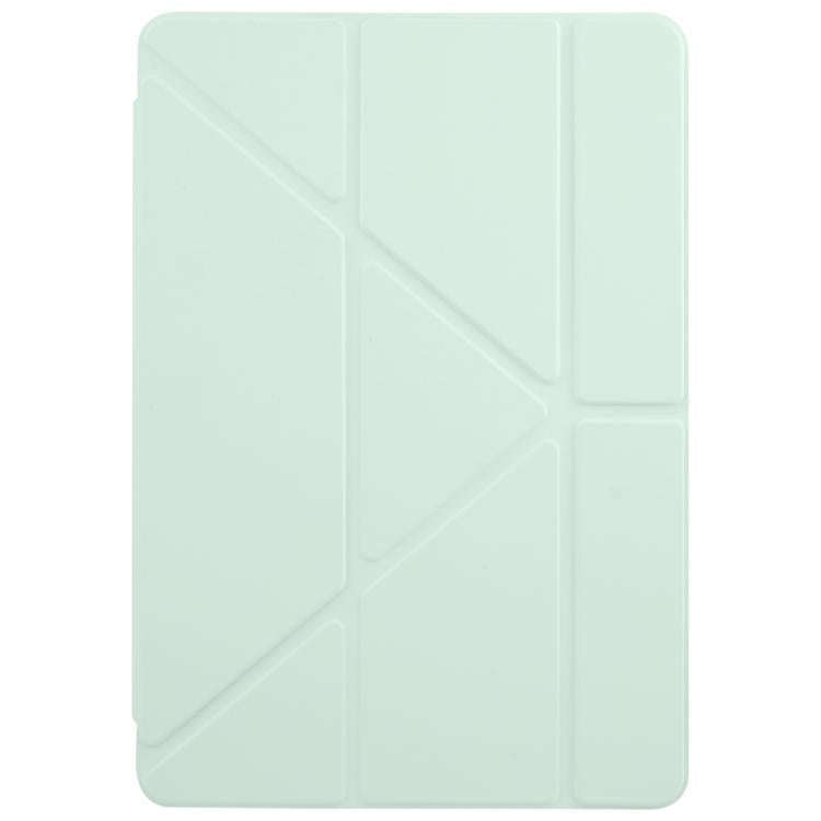 For Honor Pad 10 12.1 Clear Acrylic Deformation Leather Tablet Case(Light Green)