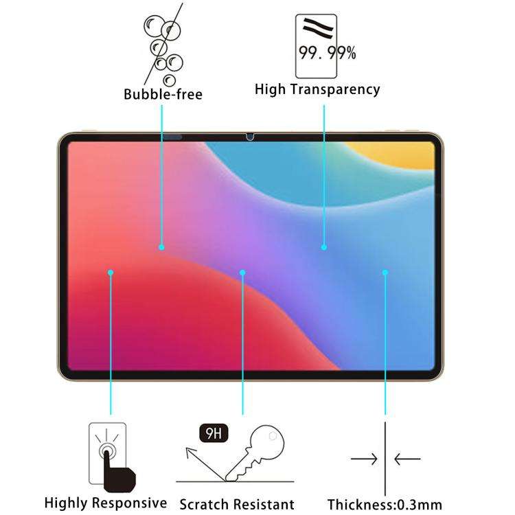 For Think Academy Learning Pad Pro 12.35 25pcs 9H 0.3mm Explosion-proof Tempered Glass Film