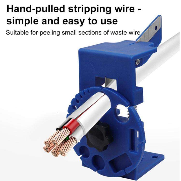 Adjustable Handheld Quick Rubber Wire Stripper(Red)