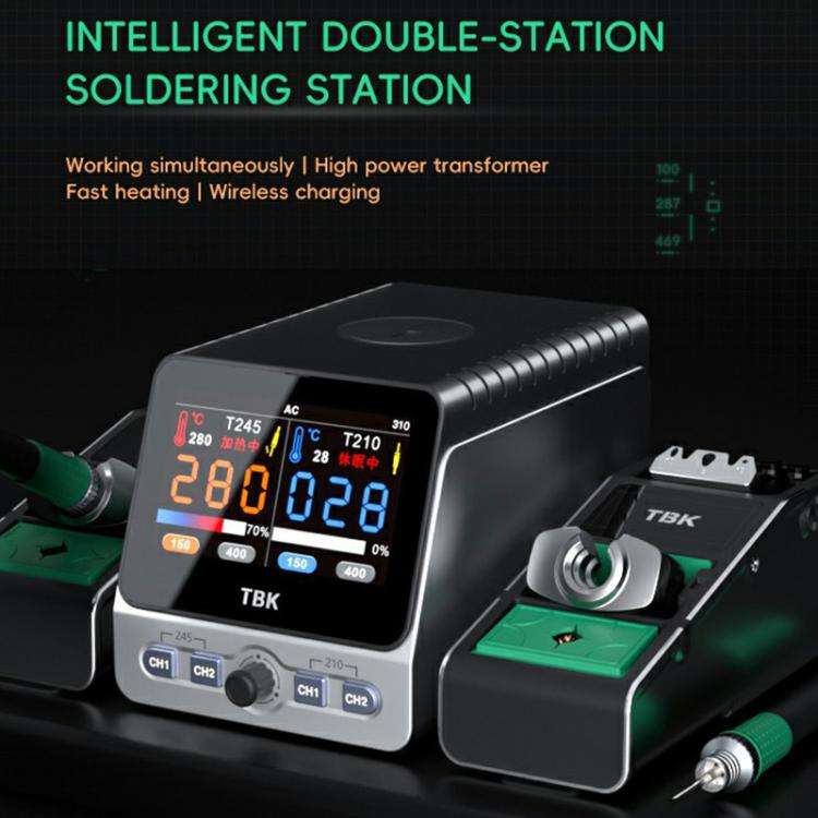 TBK 310 Intelligent Double-station Soldering Station, Plug:UK Plug