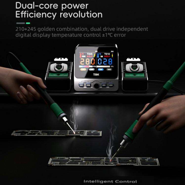 TBK 310 Intelligent Double-station Soldering Station, Plug:EU Plug