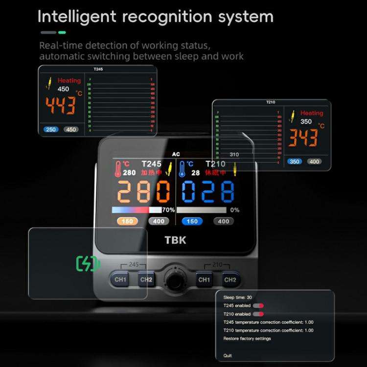 TBK 310 Intelligent Double-station Soldering Station, Plug:UK Plug