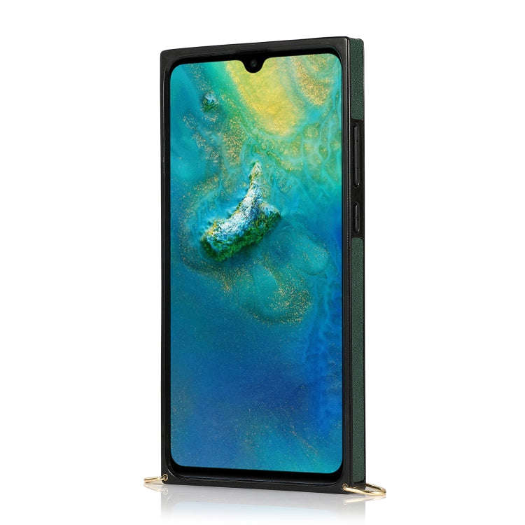 For Huawei Mate 20 Wrist Strap PU+TPU Shockproof Protective Case with Crossbody Lanyard & Holder ...
