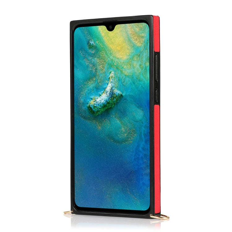For Huawei Mate 20 Wrist Strap PU+TPU Shockproof Protective Case with Crossbody Lanyard & Holder ...